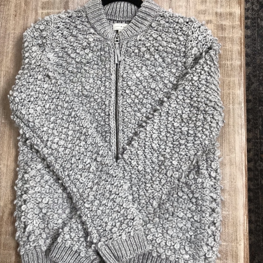 NWT Grey Zipped Sweater